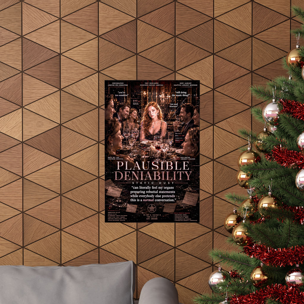 Plausible Deniability | Emotional Wall Art Print | Static Dust Visual Lexicon