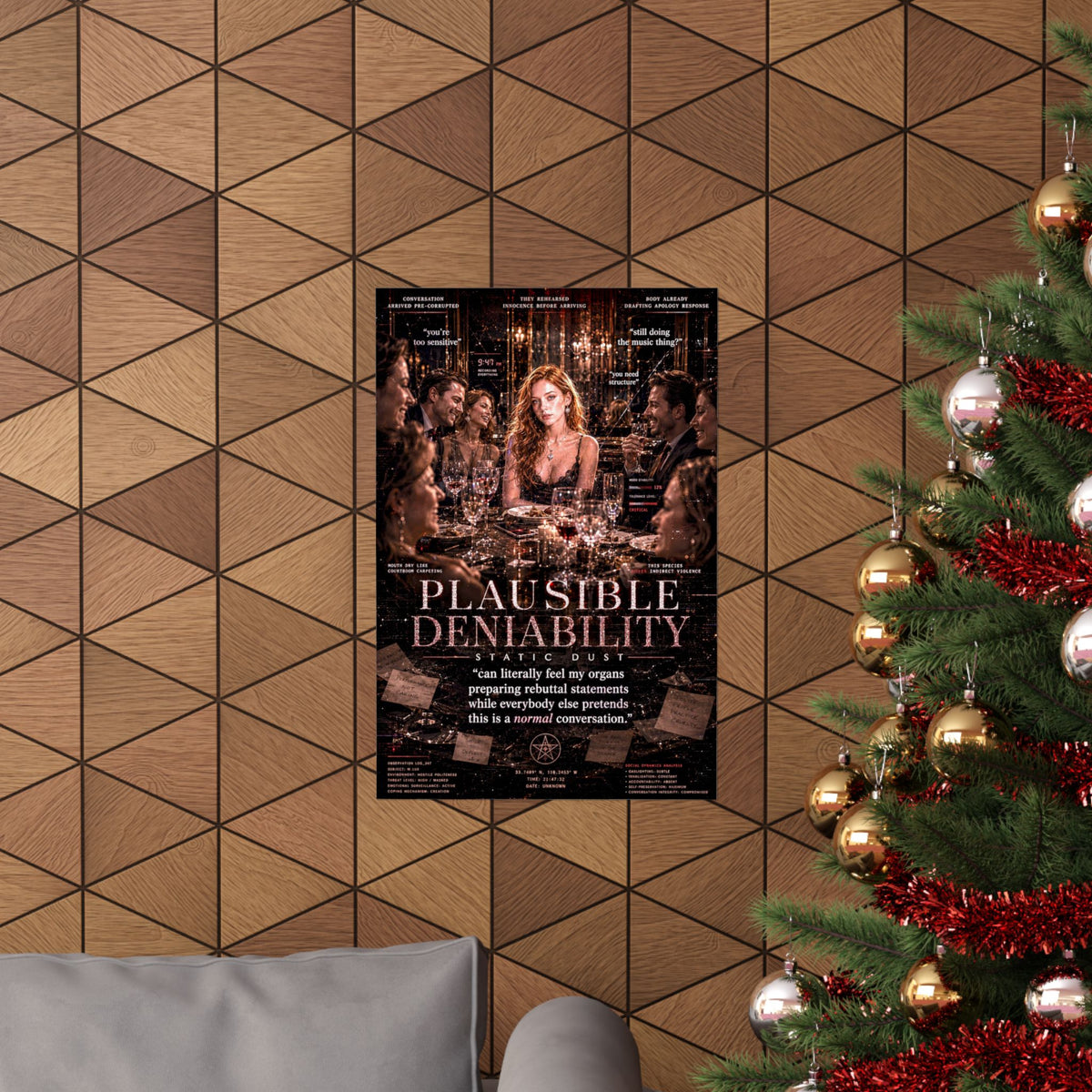 Plausible Deniability | Emotional Wall Art Print | Static Dust Visual Lexicon