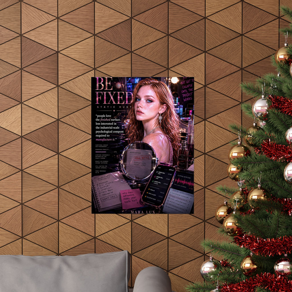 Be Fixed | Archive Print | Burnout Wall Art | Mental Health Poster | Static Dust Archive