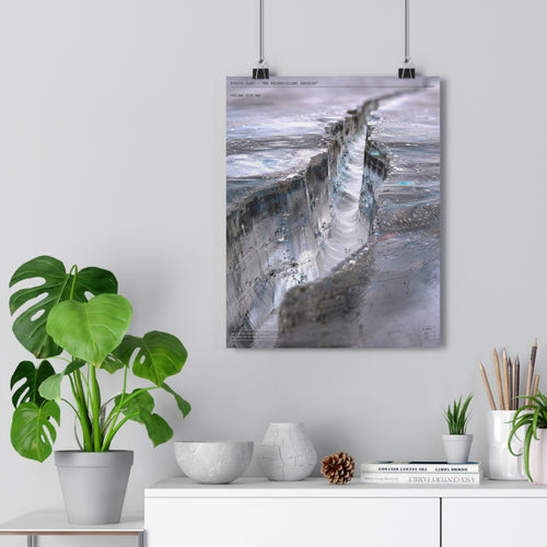 Abstract Macro Wall Art Print | Ice Fracture Photography | Static Dust Archive | Fine Art Print