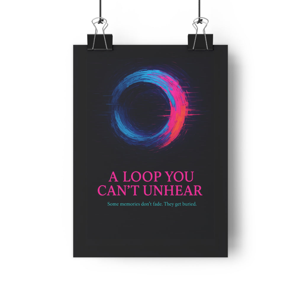 THE LOOP YOU CAN’T UNHEAR — A Word for the Memory That Won’t Stop Replaying (Digital Download, Grief Art Print, Trauma Language)