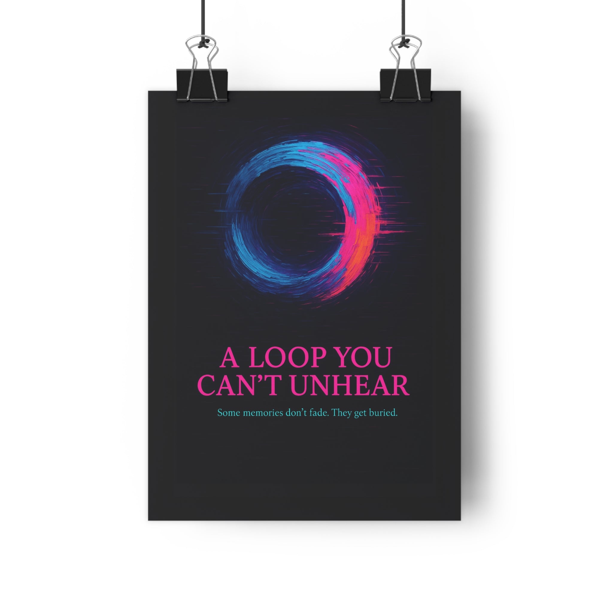 THE LOOP YOU CAN’T UNHEAR — A Word for the Memory That Won’t Stop Replaying (Digital Download, Grief Art Print, Trauma Language)