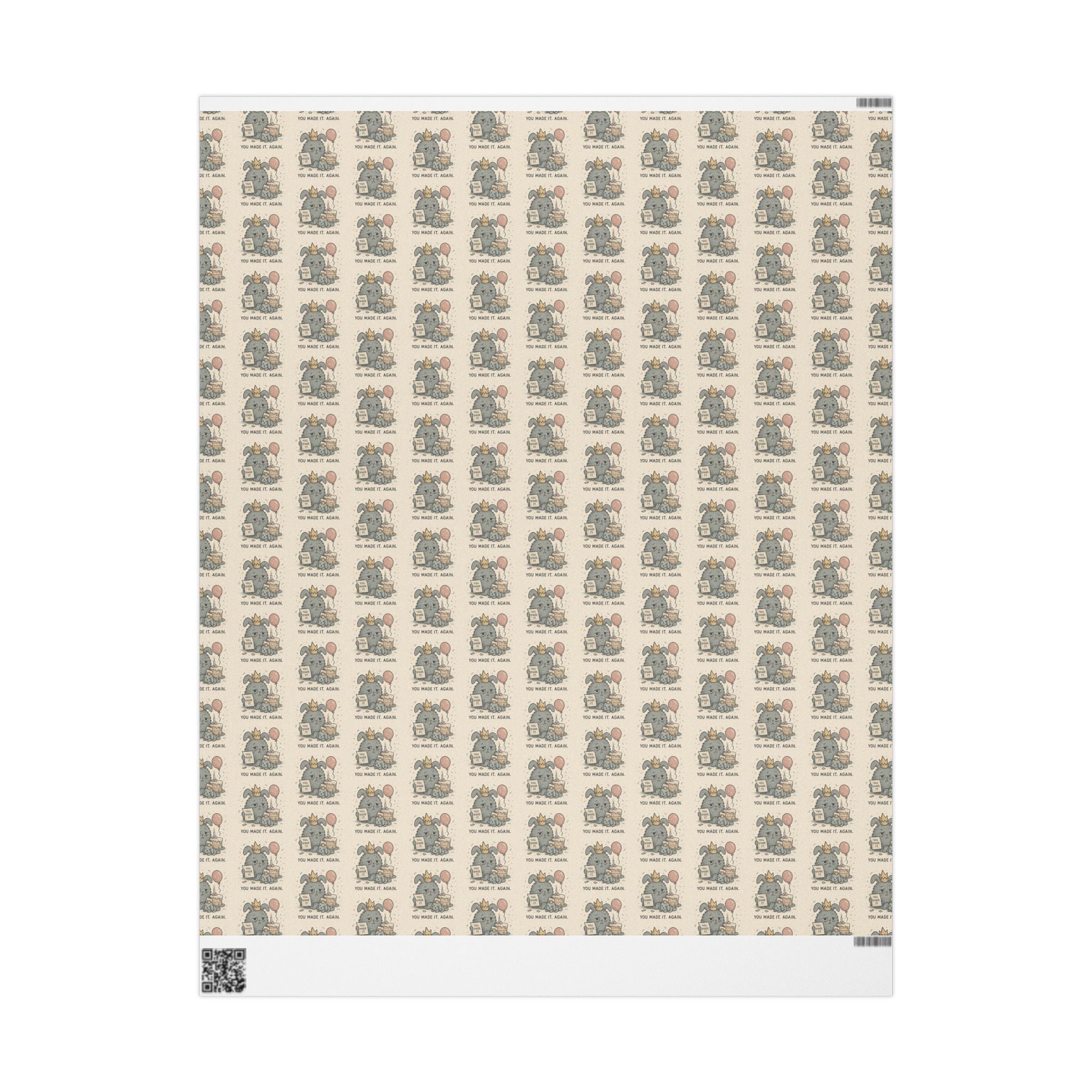 Wrapping Paper — Soft Collapse Birthday Wrap “You Made It. Again.”