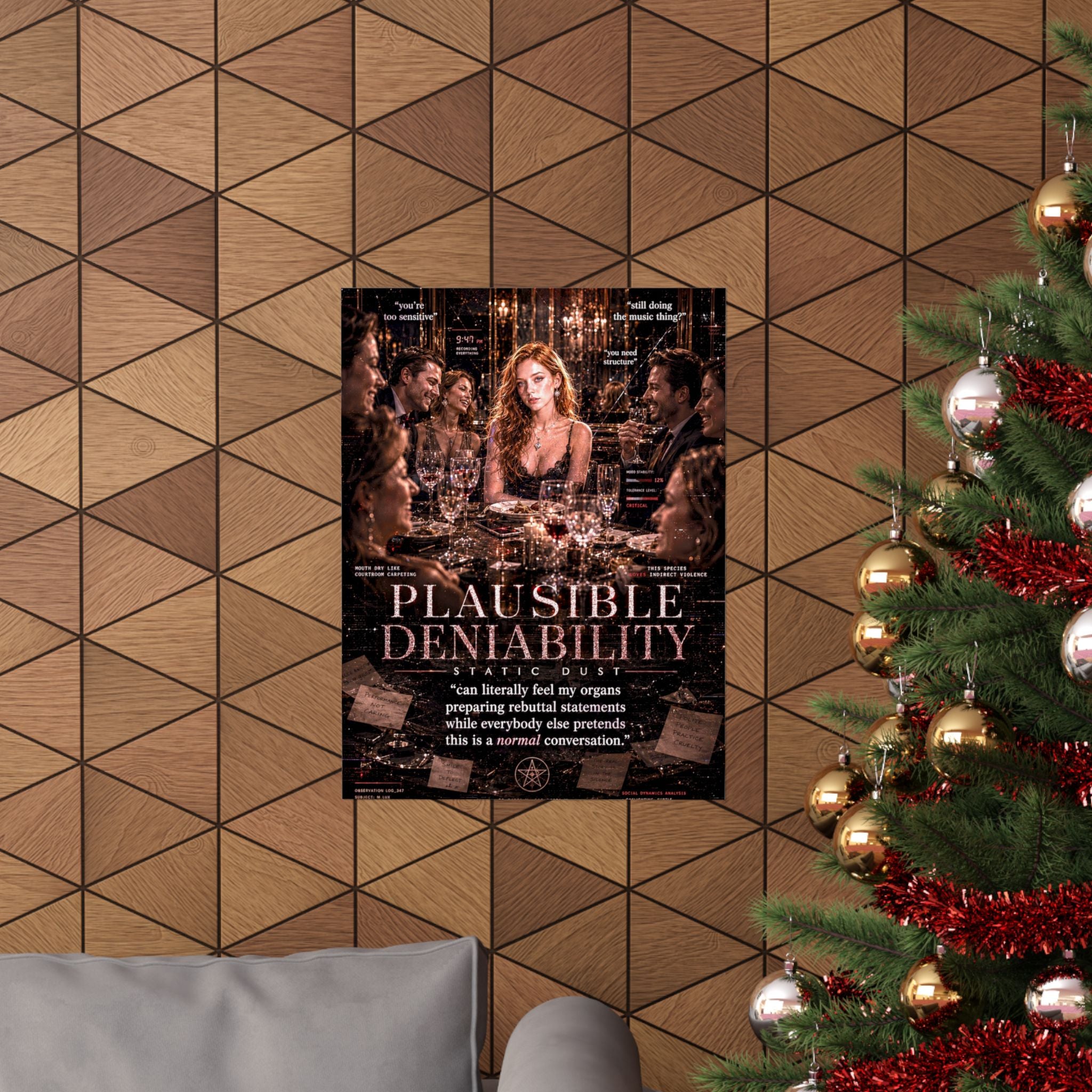 Plausible Deniability | Emotional Wall Art Print | Static Dust Visual Lexicon