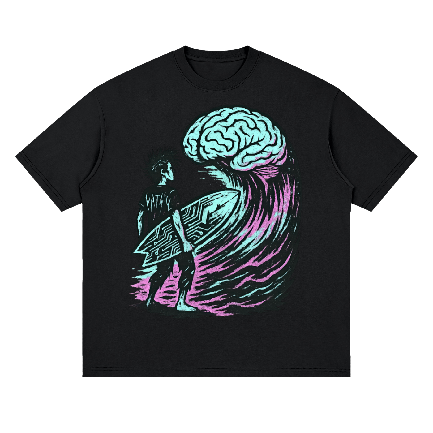 mentalhealth,surfershirt,brainshirt,ADHDgift,anxietyshirt,neurodivergent,overthinking,burnoutgift,psychologygift,graphictshirt,wavetshirt,unisexshirt,surfinggift