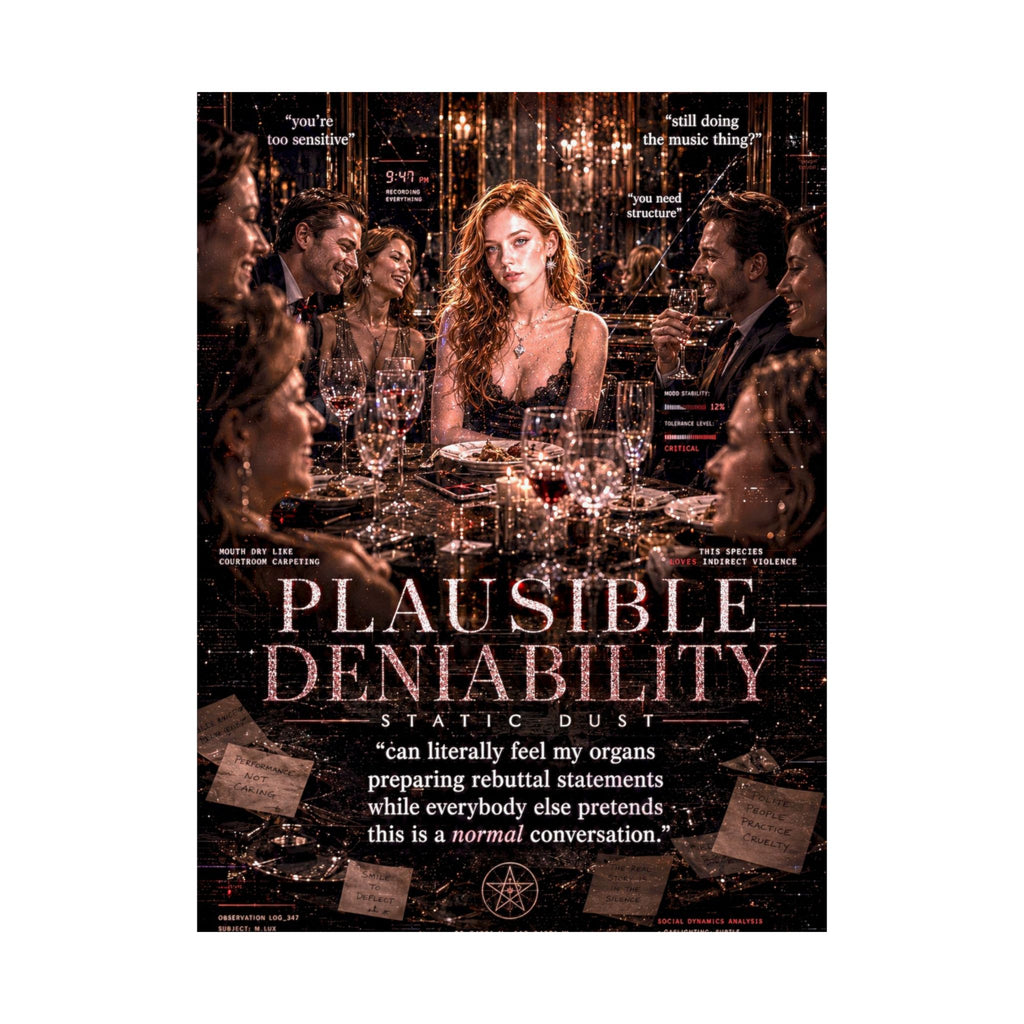 Plausible Deniability | Emotional Wall Art Print | Static Dust Visual Lexicon