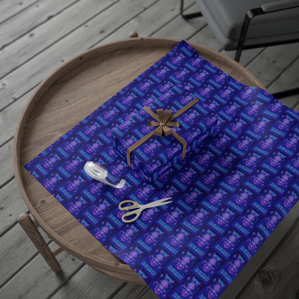 Wrapping Paper - Ascended Error Birthday Wrap “You Have Levelled Up. Unfortunately.”