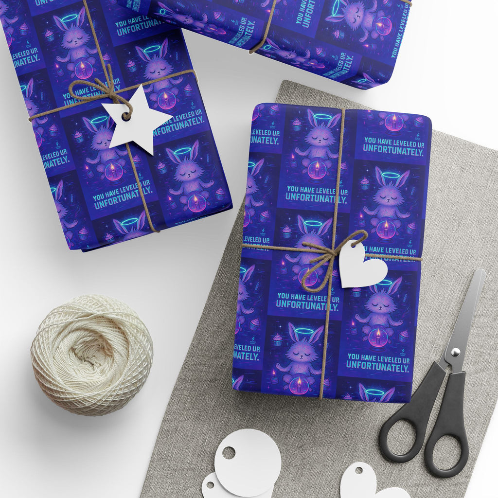 Wrapping Paper - Ascended Error Birthday Wrap “You Have Levelled Up. Unfortunately.”