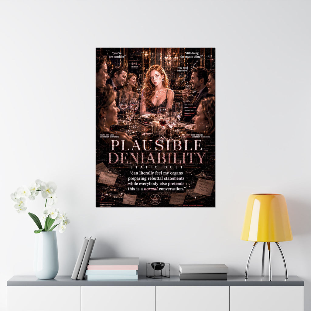 Plausible Deniability | Emotional Wall Art Print | Static Dust Visual Lexicon