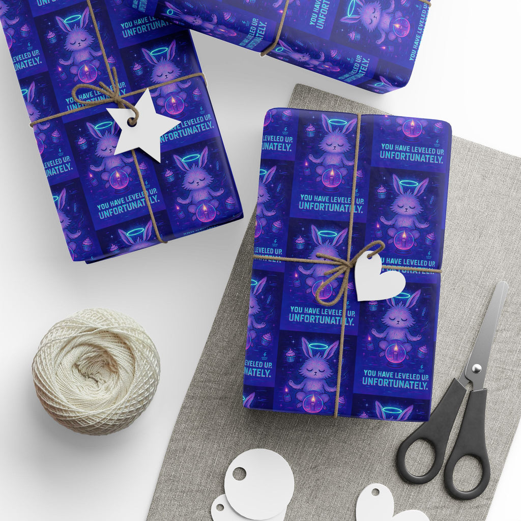 Wrapping Paper - Ascended Error Birthday Wrap “You Have Levelled Up. Unfortunately.”