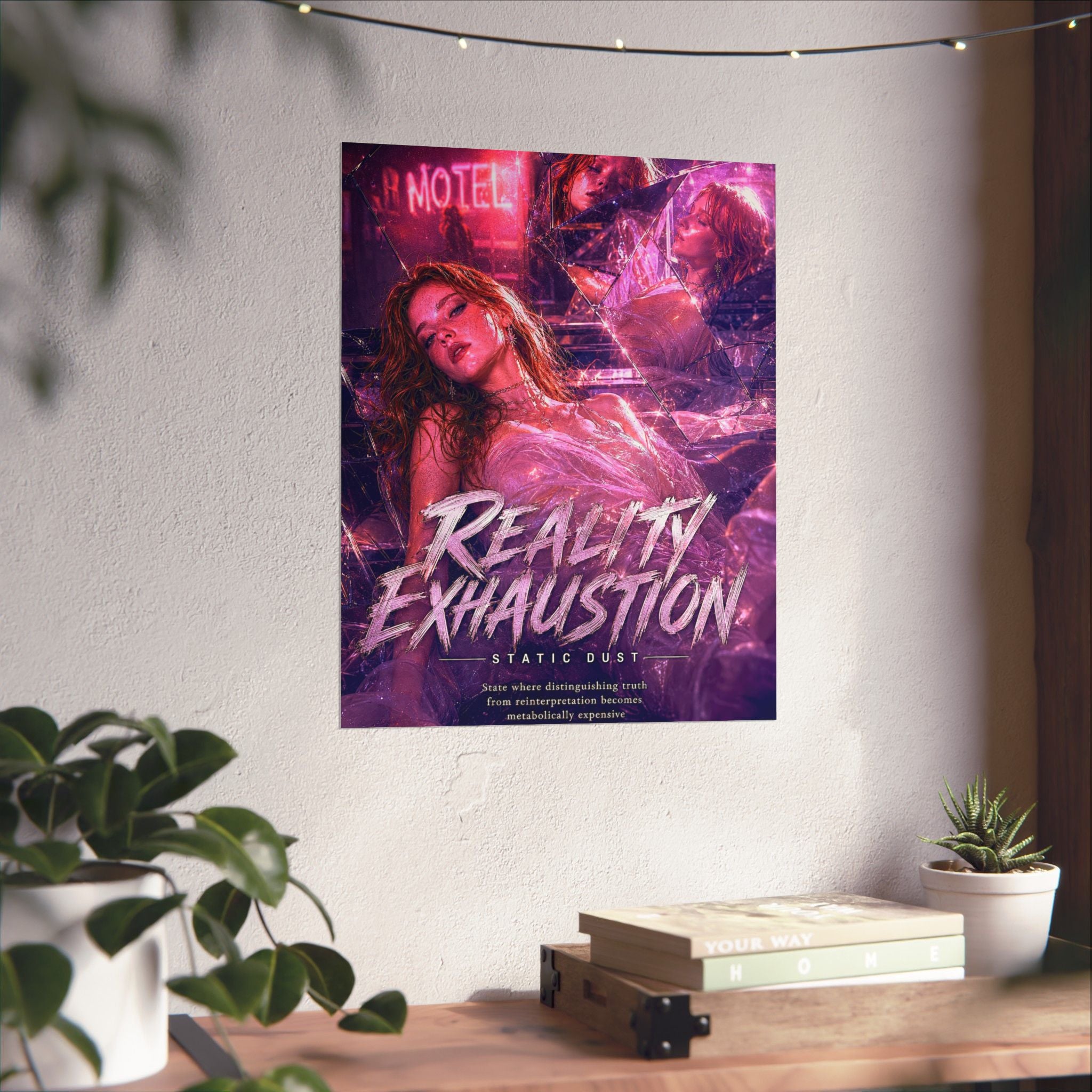 Reality Exhaustion | Emotional Wall Art Print | Static Dust Visual Lexicon