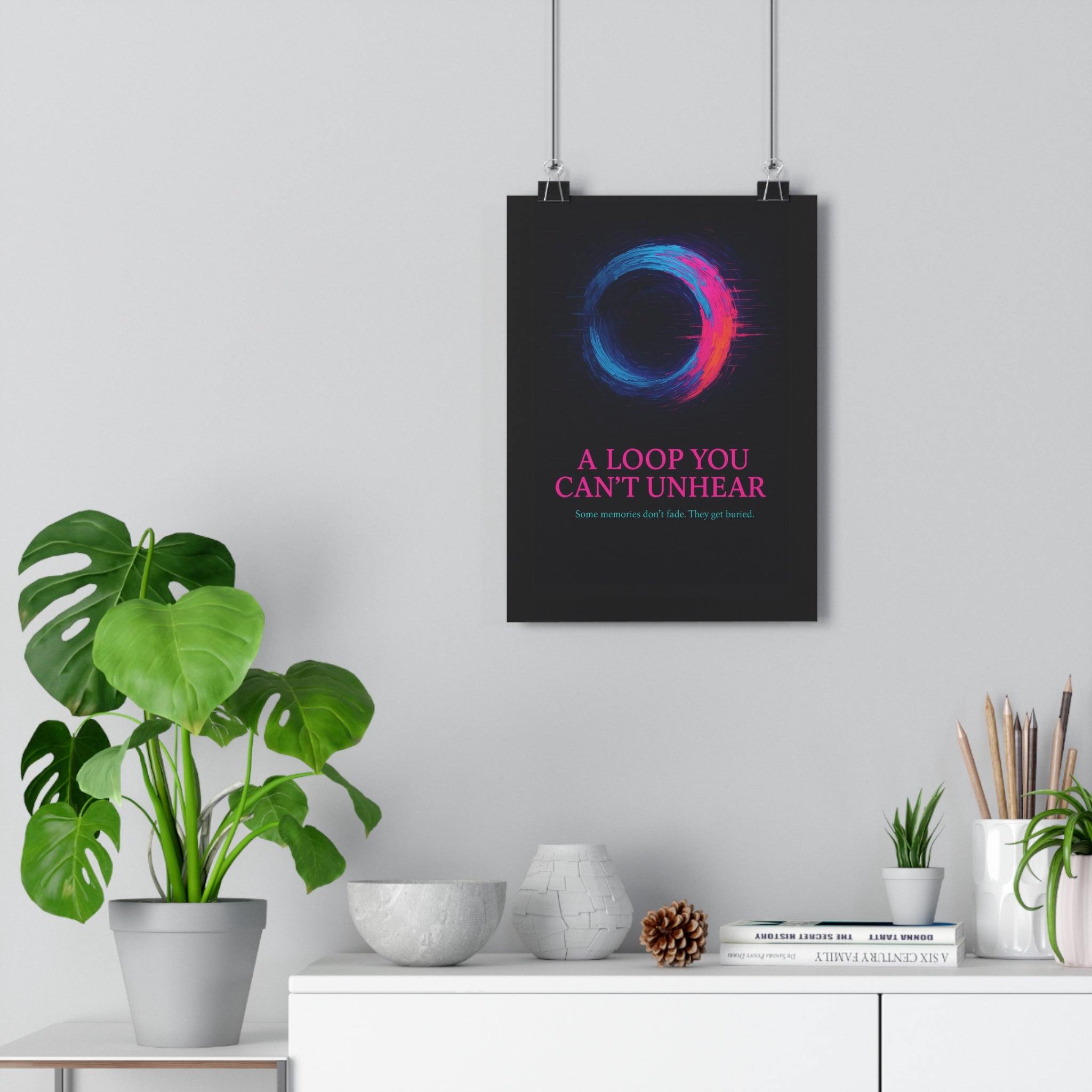 THE LOOP YOU CAN’T UNHEAR — A Word for the Memory That Won’t Stop Replaying (Digital Download, Grief Art Print, Trauma Language)