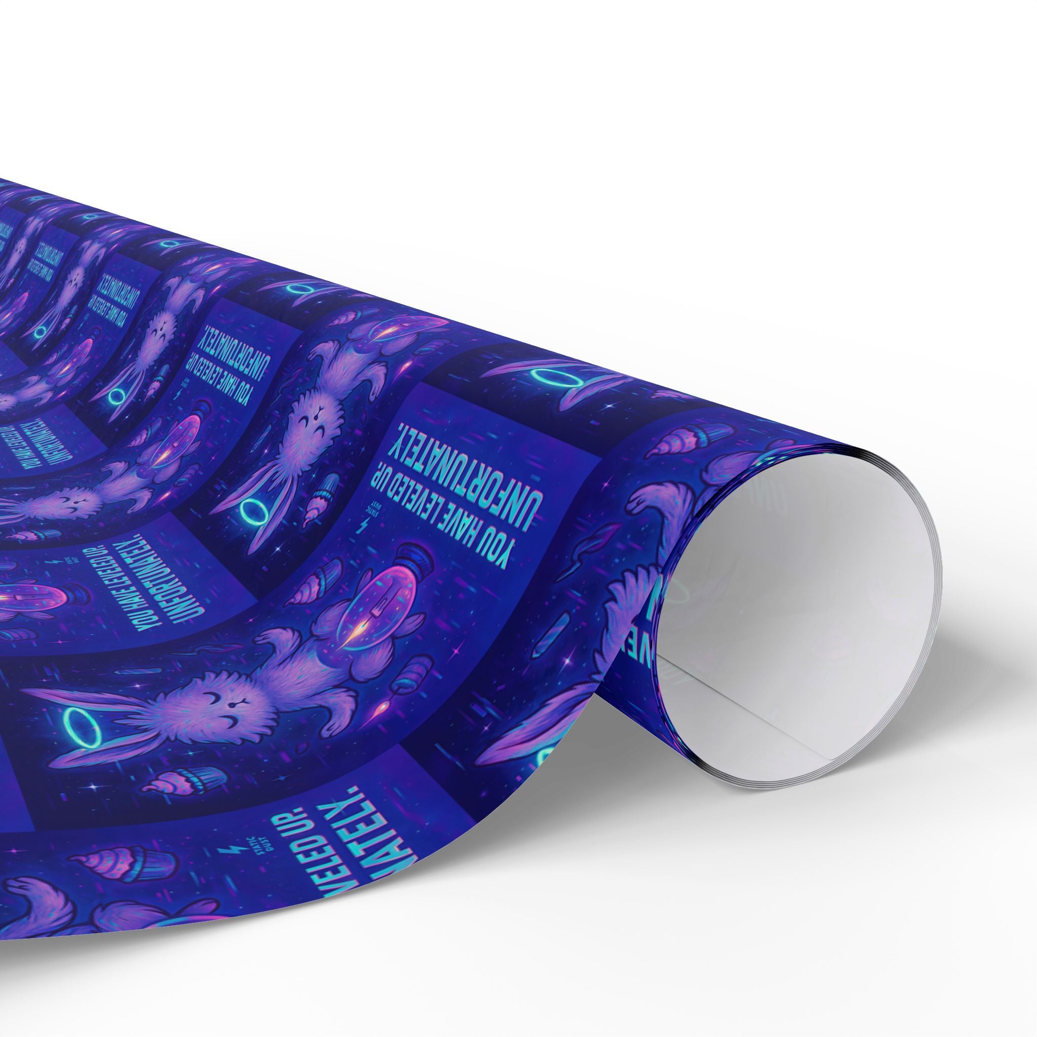 Wrapping Paper - Ascended Error Birthday Wrap “You Have Levelled Up. Unfortunately.”