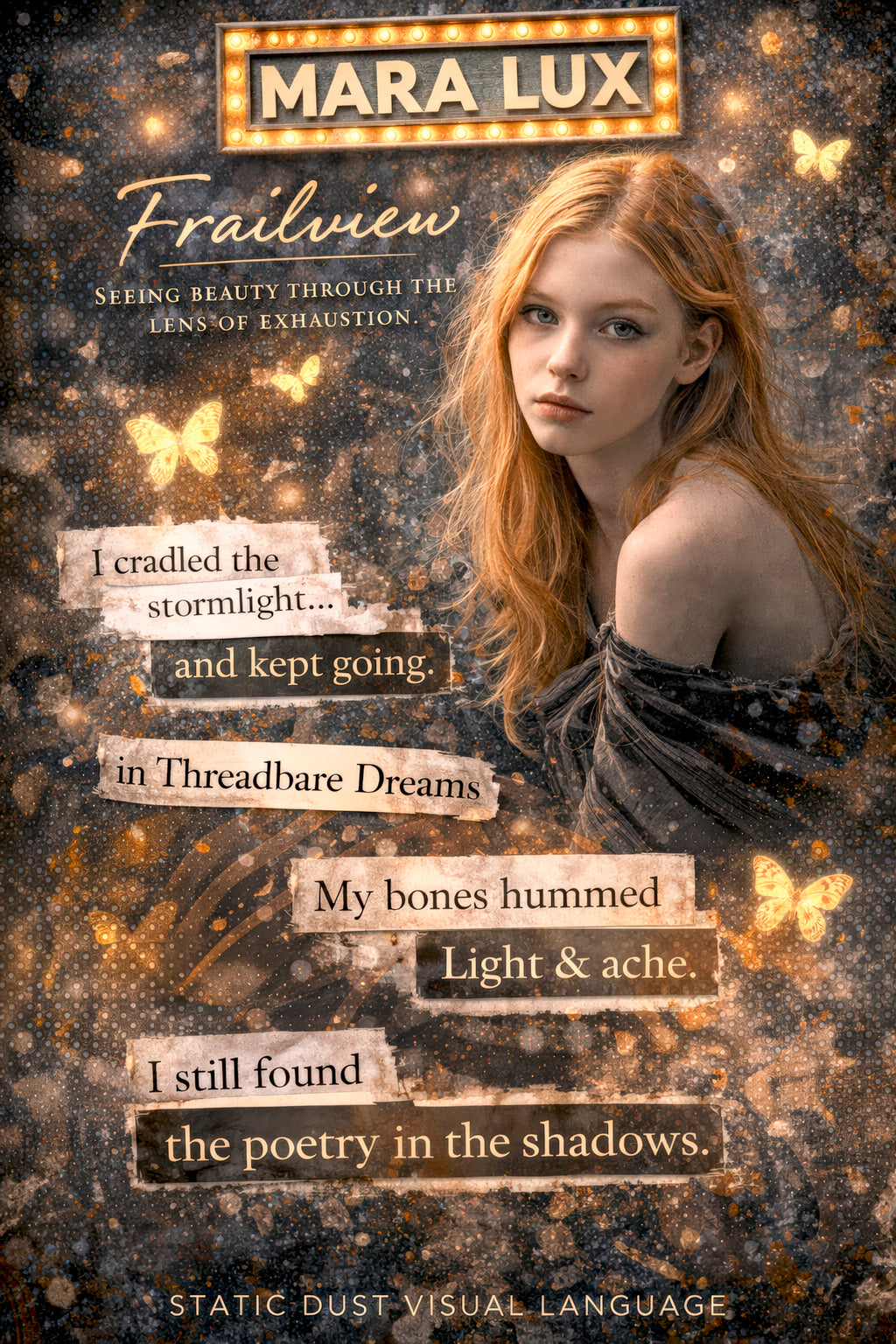 FRAILVIEW — A Word for Surviving While Quietly Falling Apart (Digital Download, Emotional Art Print, Mental Health Word)