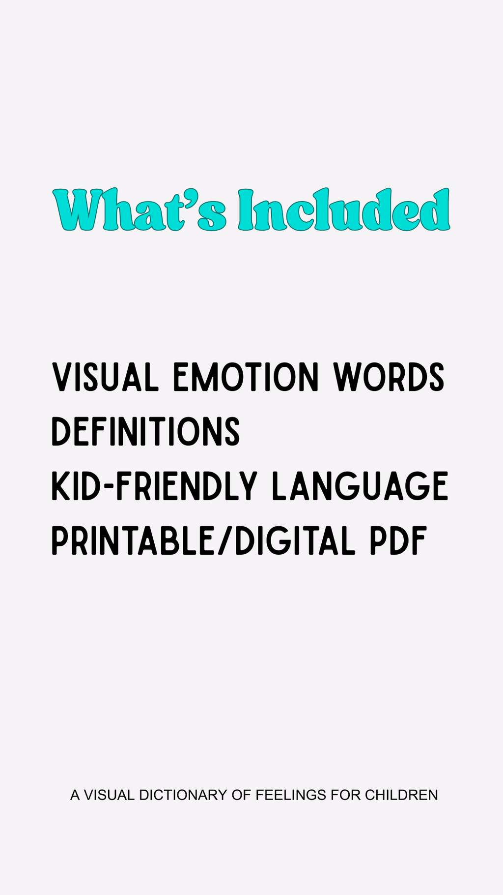 Kids Emotional Lexicon - Printable Feeling Words & SEL Toolkit